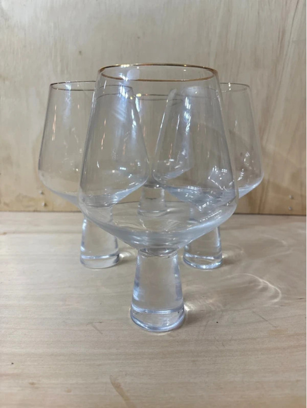 Vintage Holmegaard Princess Brandy Snifter Glasses Set of 4 MCM